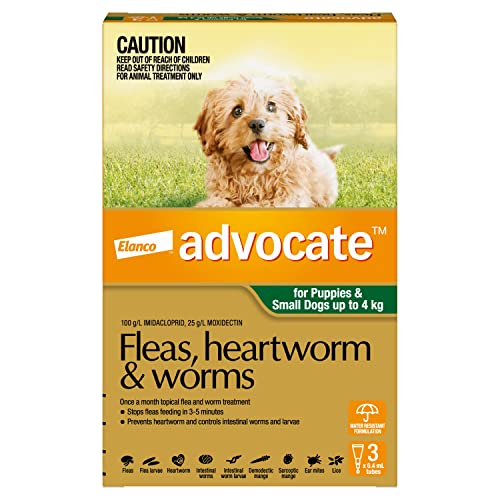 Advocate Flea, Heartworm and Worm Control (<4kg)