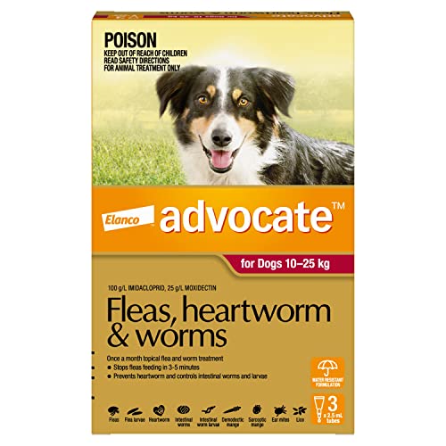 Advocate Flea, Heartworm and Worm Control (10-25kg)